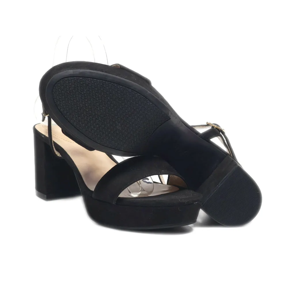 Bandolino Platform Sandals Suede Black Colour For Women