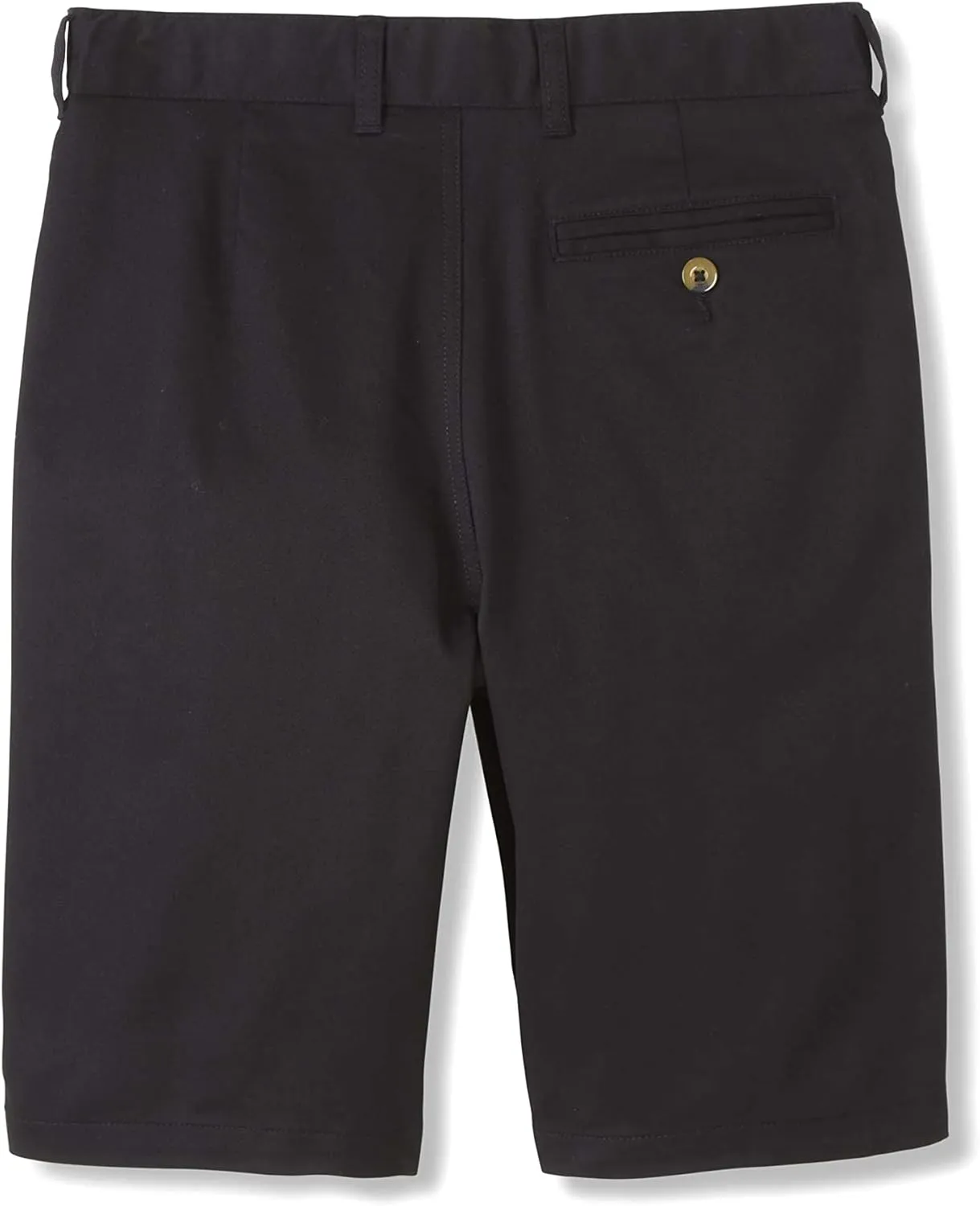 French Toast Boys' Adjustable Waist Stretch Flat Front Shorts (Standard & Husky) for School Uniform