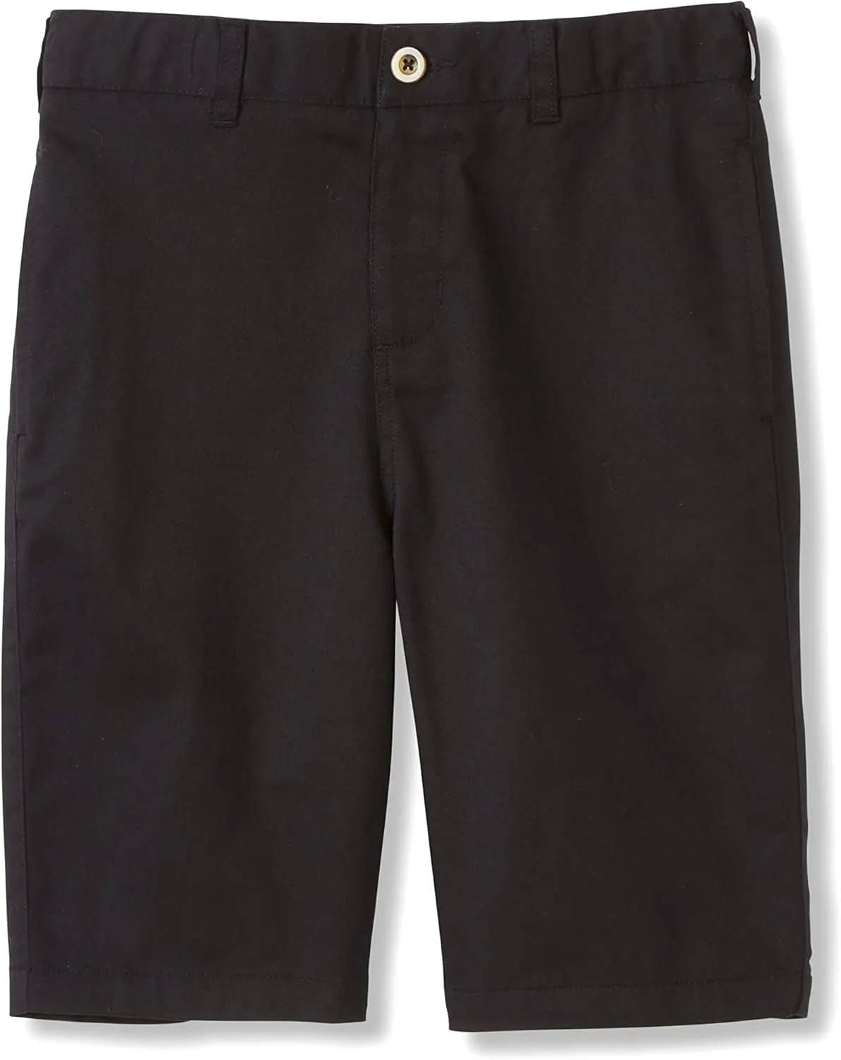 French Toast Boys' Adjustable Waist Stretch Flat Front Shorts (Standard & Husky) for School Uniform