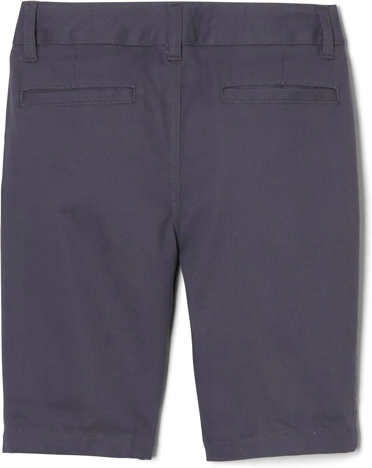 French Toast Boys' Adjustable Waist Stretch Flat Front Shorts (Standard & Husky) for School Uniform