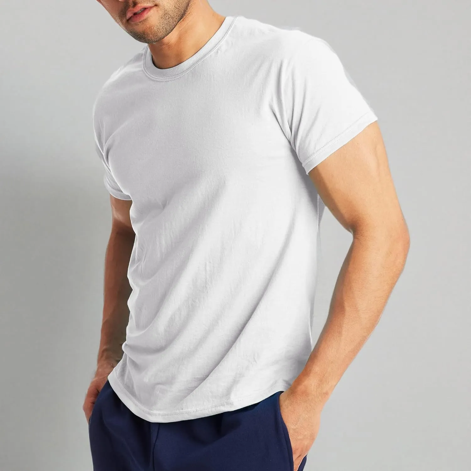 Hanes X-Temp Performance T-Shirt Pack, Cotton Blend Moisture-Wicking Tees for Men, 2-Pack