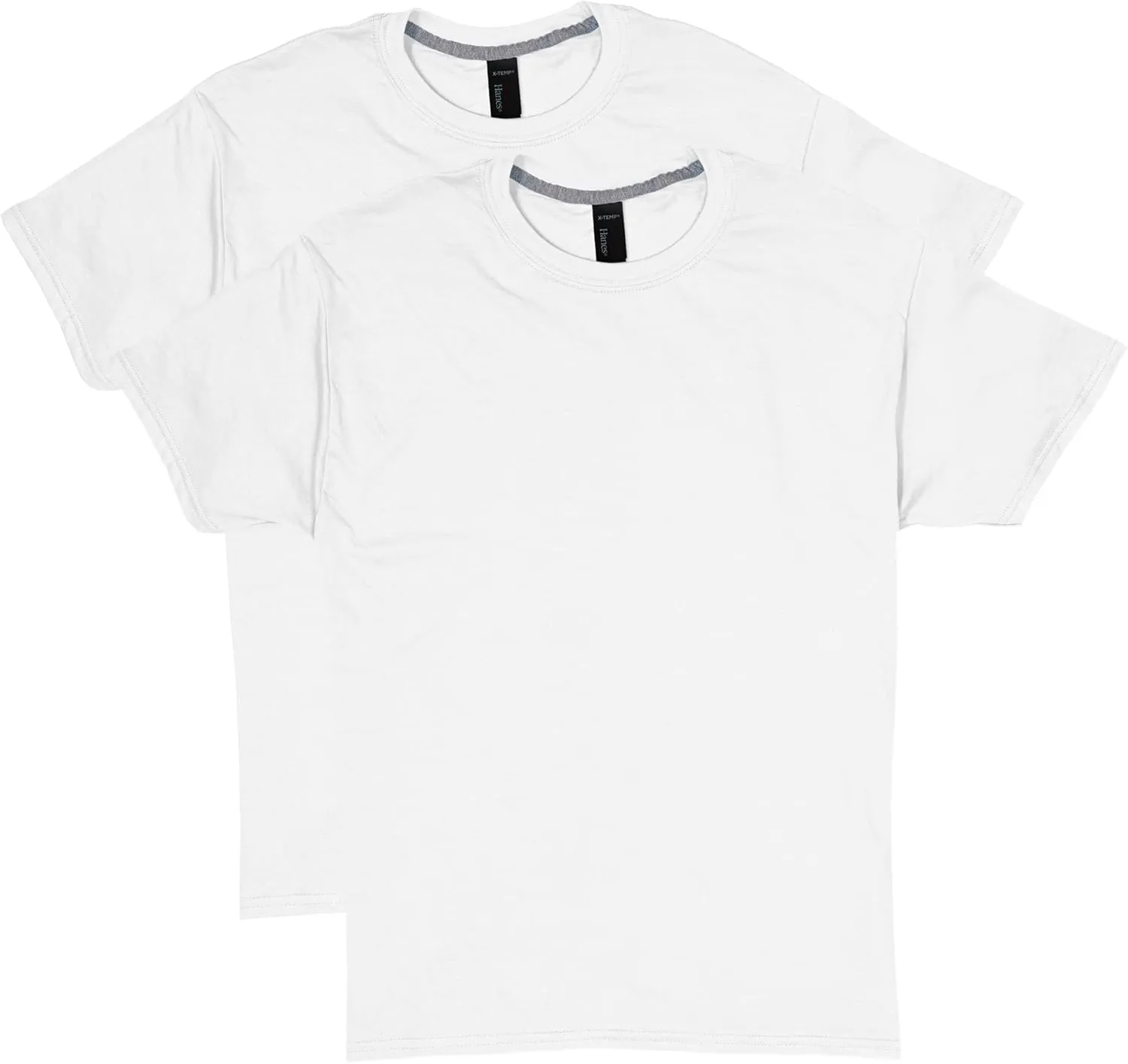 Hanes X-Temp Performance T-Shirt Pack, Cotton Blend Moisture-Wicking Tees for Men, 2-Pack