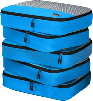 Large Packing Cubes for Suitcases - 5 Pcs set of Packing Cubes for Travel Carry on Suitcase Organizer Bags - Travel Cubes Organizer Bags for Luggage