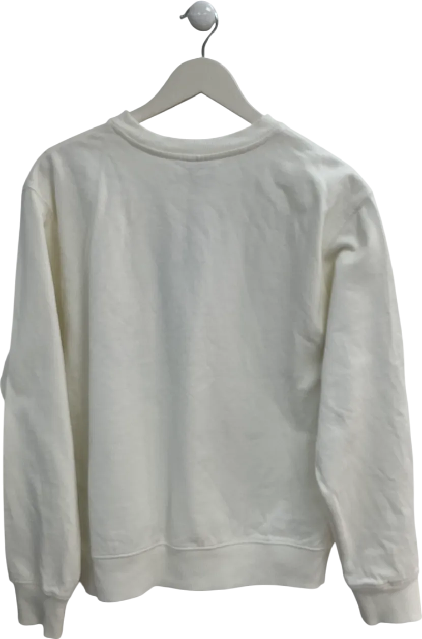 Nike Cream Swoosh Heart Sweatshirt UK M