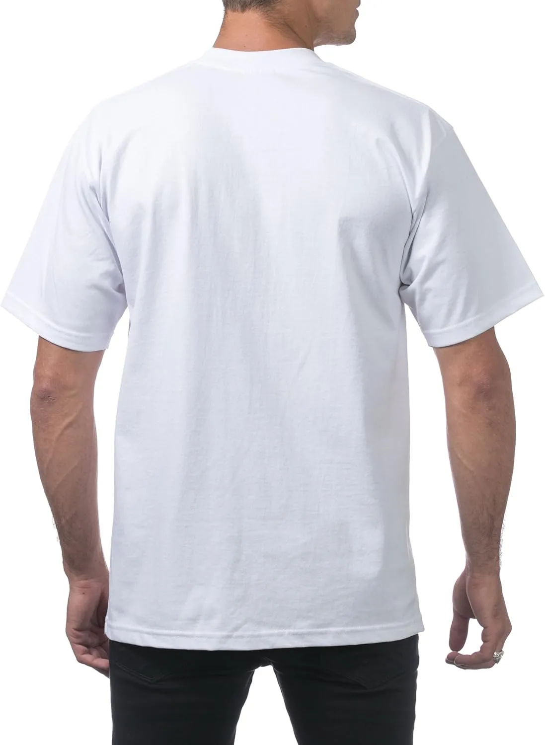 Pro Club Men's 6-Pack Heavyweight Cotton Short Sleeve Crew Neck T-Shirt