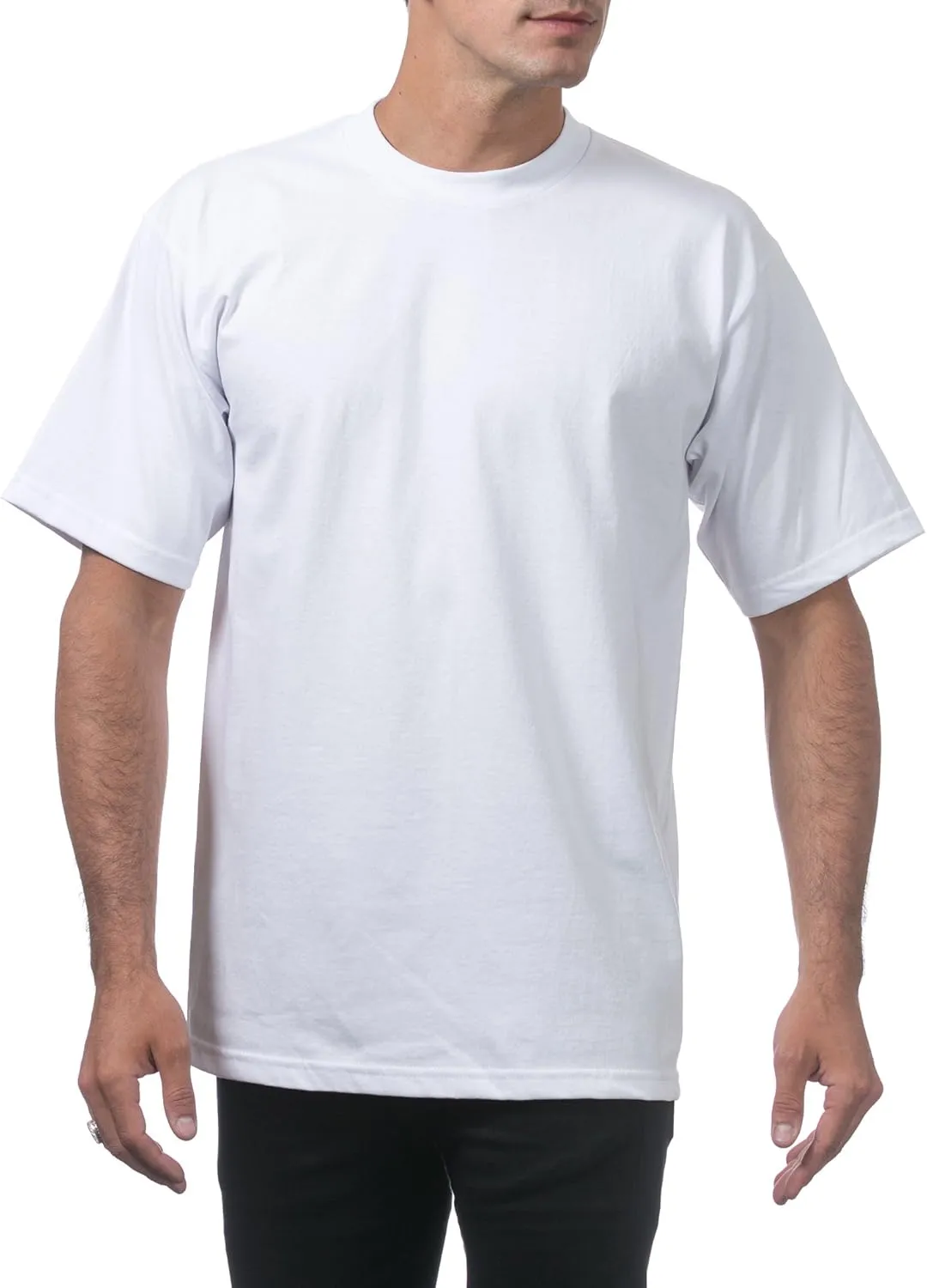 Pro Club Men's 6-Pack Heavyweight Cotton Short Sleeve Crew Neck T-Shirt